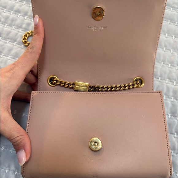 Authentic Yves Saint Laurent Mini Tassel Blush Crossbody with Gold Hardware - Picture 9 of 10